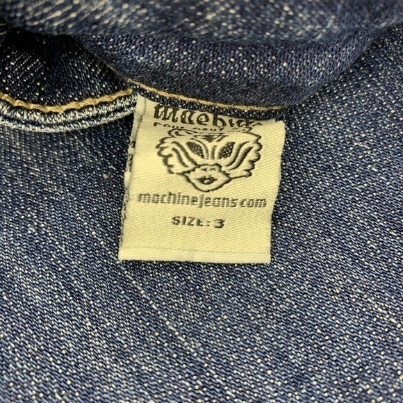 Machine Nouvelle Mode Size 3 28x30 Med Wash Distressed Denim Jeans DMP-11661 - Picture 5 of 10
